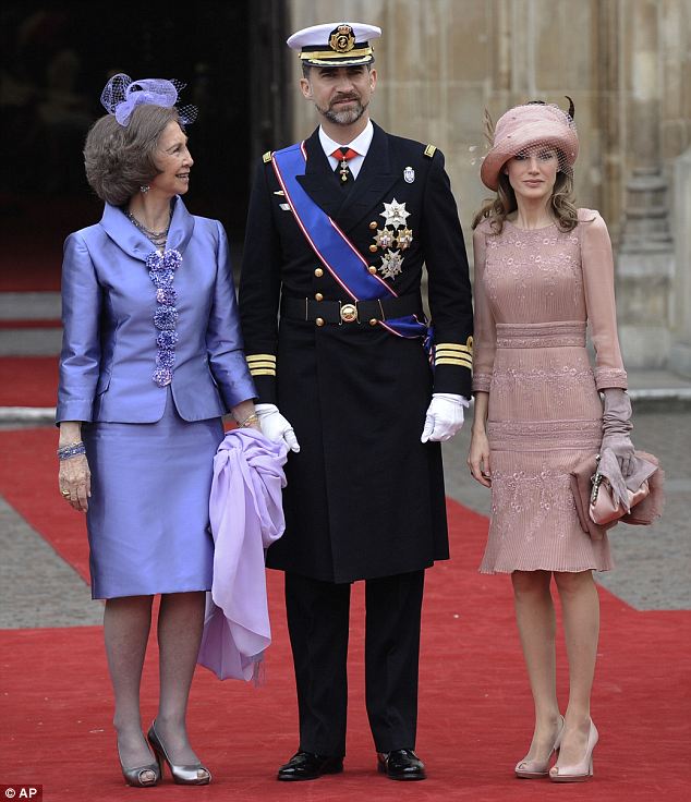 queen sofia and crown prince philippe of spain. Spain#39;s Prince Felipe with