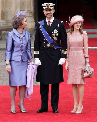 princess letizia royal wedding. and Princess Letizia of